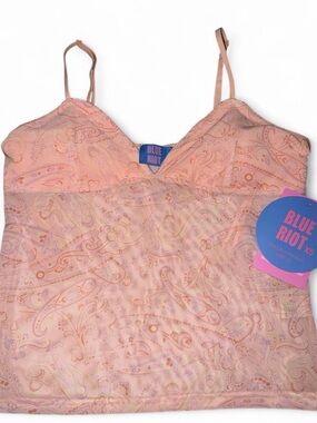 Blue Riot Coral Paisley Cami Top